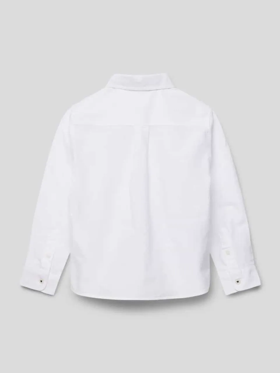 Mango Regular Fit Hemd im unifarbenen Design Modell 'oxford' in Weiss