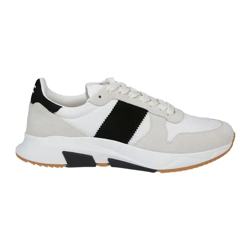 Marble/Black/White Jagga Low Top Sneakers Tom Ford