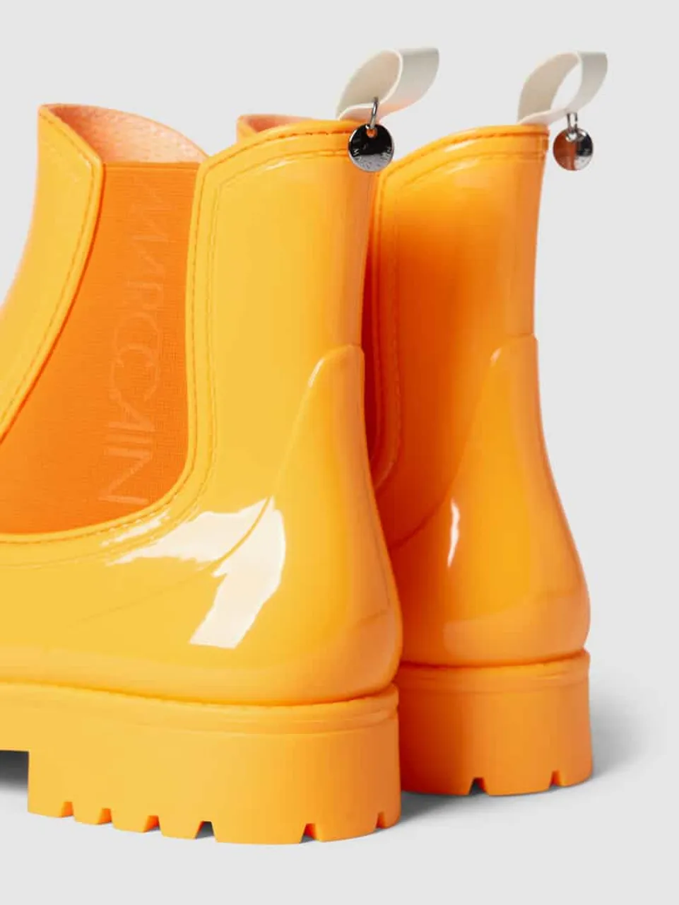 Marc Cain Bags & Shoes Chelsea Boots mit Label-Detail in Orange