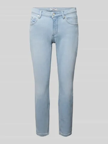 Marc O'Polo Denim Cropped Jeans in unifarbenem Design Modell 'ALVA' in Hellblau