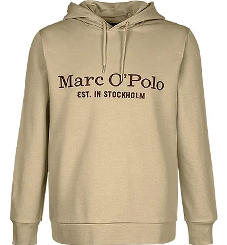 Marc O'Polo Herren Hoodie beige Baumwolle unifarben