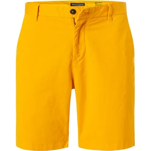 Marc O'Polo Herren Shorts gelb Baumwolle