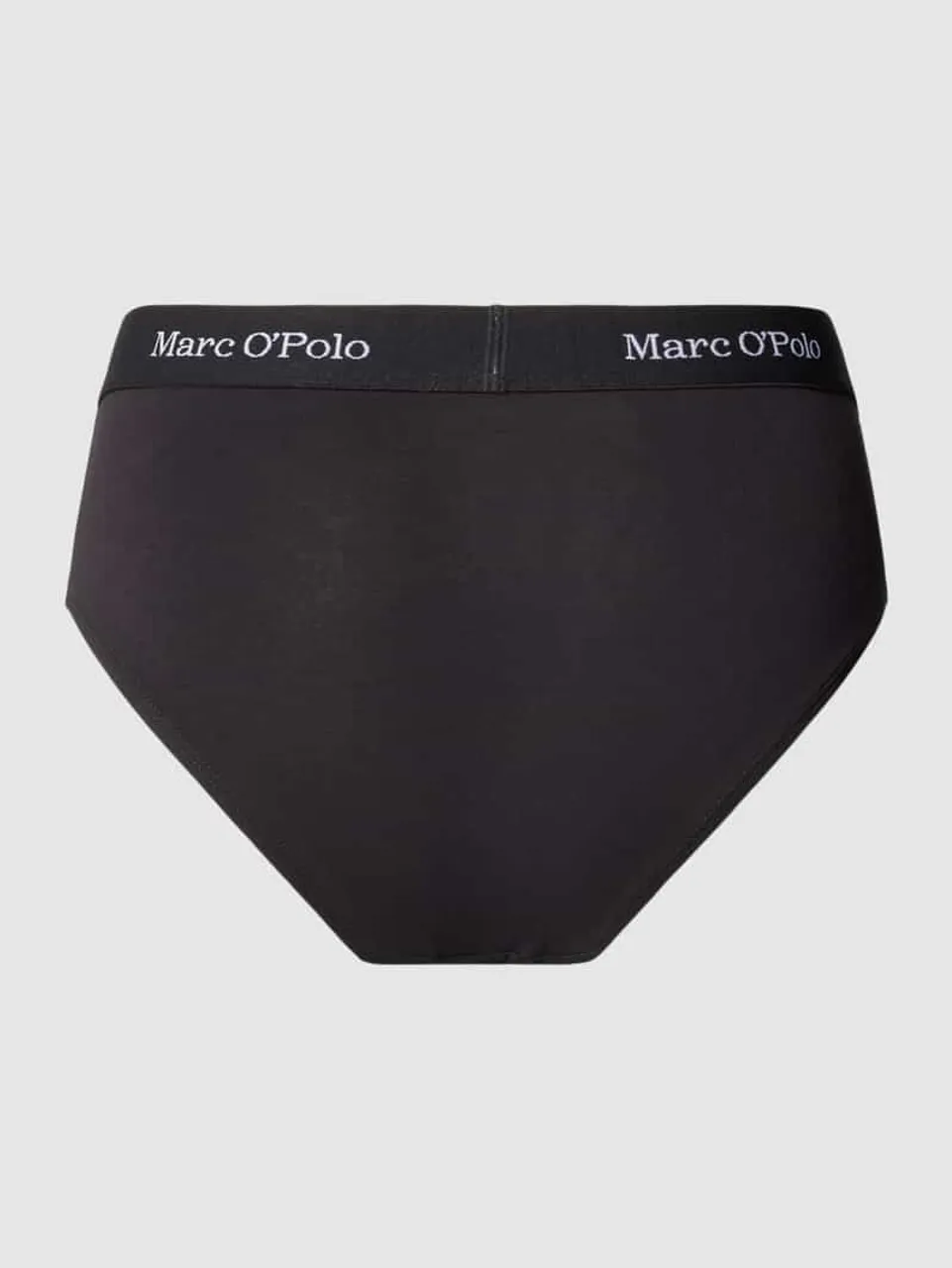 Marc O'Polo Slip mit elastischem Logo-Bund im 3er-Pack Modell 'ESSENTIALS' in Black