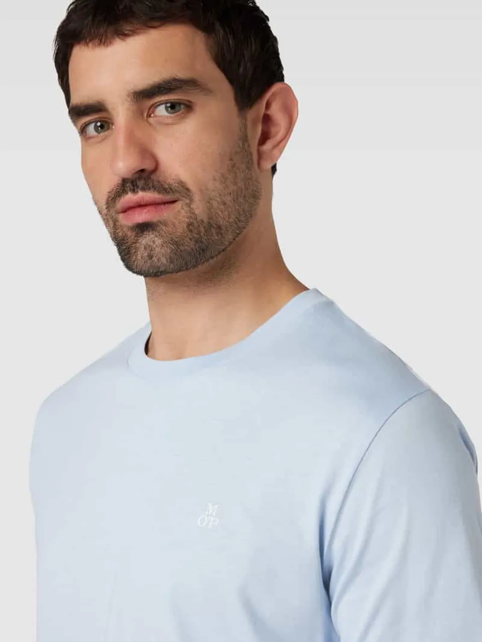 Marc O'Polo T-Shirt aus reiner Baumwolle in Hellblau