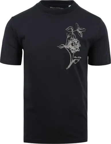 Marc O'Polo T-Shirt Blume Navy