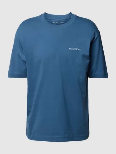 Marc O'Polo T-Shirt mit Label-Stitching in Rauchblau