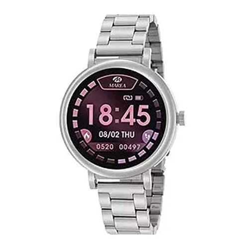 Marea Herren Analog Smartwatch Uhr mit Edelstahl Armband