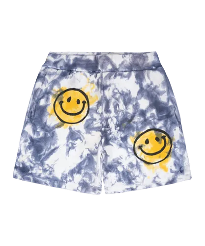Market Smiley Sun Dye Sweatshort Gelb Blau