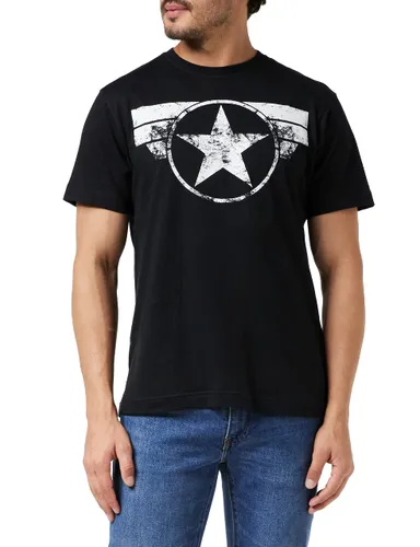 Marvel Herren Captain America-Cap Logo T-Shirt