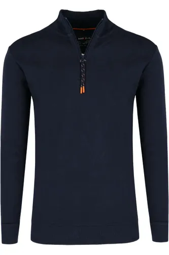 Marvelis Casual Modern Fit Sweatshirt Zip navy, Einfarbig