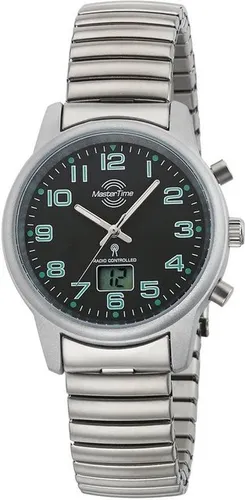 MASTER TIME Funkuhr Basic, MTLA-10764-22Z, Armbanduhr, Quarzuhr, Damenuhr, Datum, Leuchtzeiger