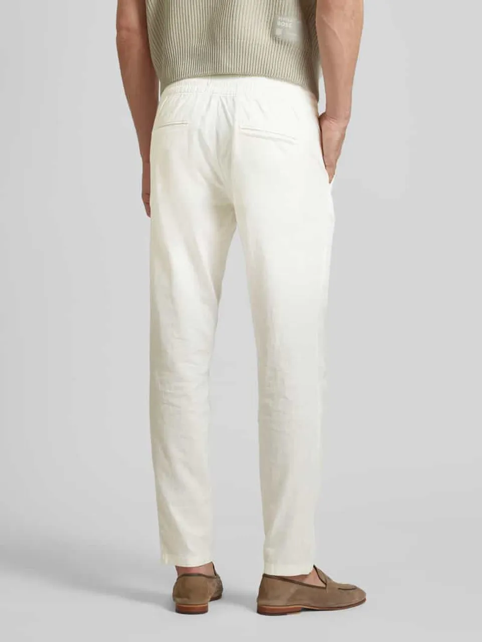 Matinique Hose mit Tunnelzug Modell 'barton' in Offwhite