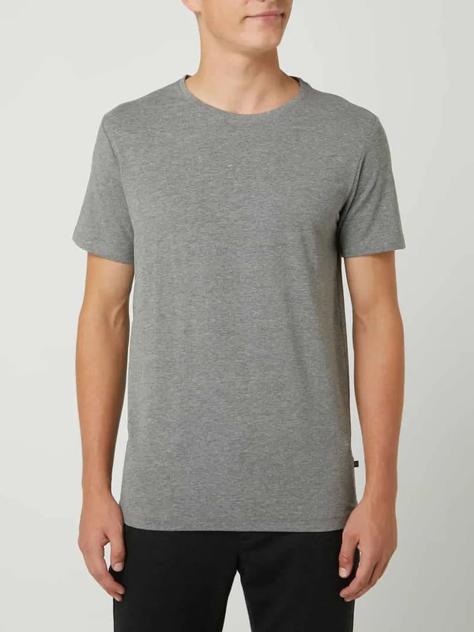 Matinique T-Shirt mit Stretch-Anteil Modell 'Jermalink' in Mittelgrau Melange