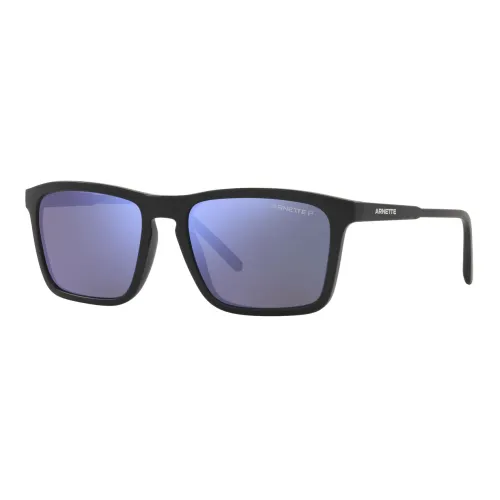 Matte Schwarze/Grau-Blaue Sonnenbrille,SHYGUY Sonnenbrille - Glänzend Schwarz/Grau,Sonnenbrille Arnette