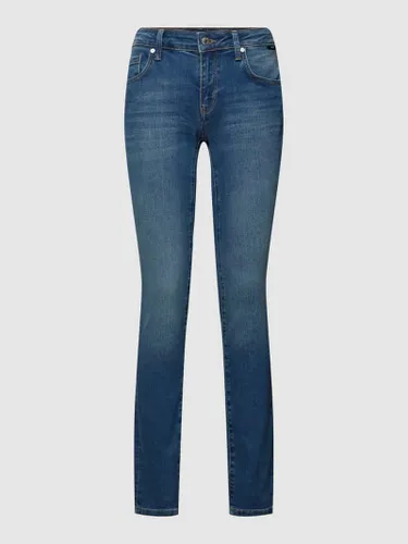 Mavi Jeans Skinny Fit Jeans im 5-Pocket-Design Modell 'ADRIANA' in Dunkelblau