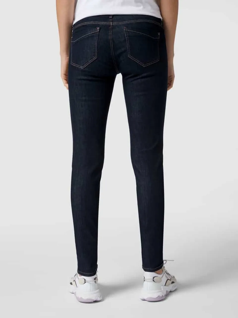 Mavi Jeans Super Skinny Fit Jeans Viskose-Anteil mit Modell 'Adriana' in Dunkelblau