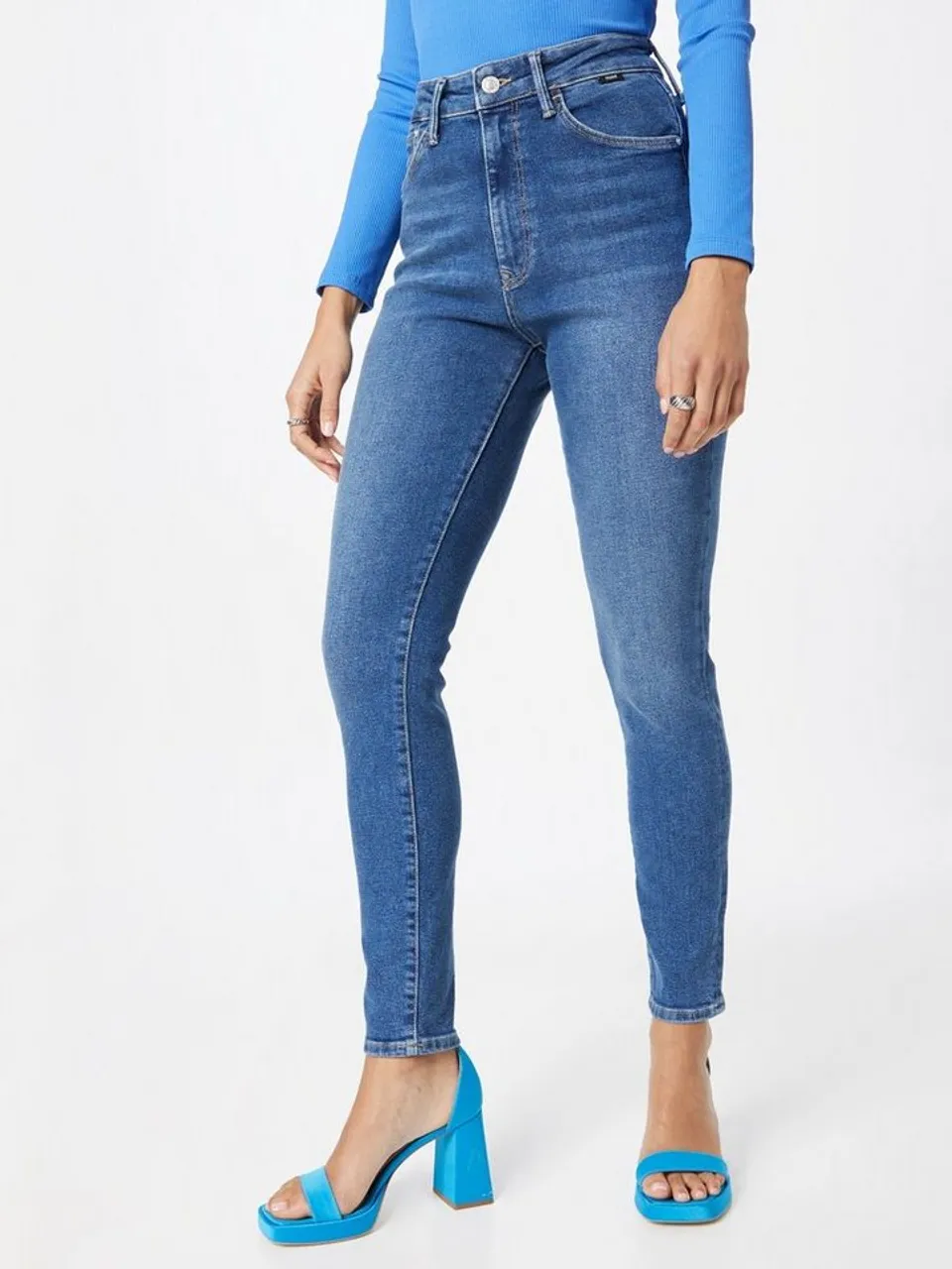 Mavi Skinny-fit-Jeans (1-tlg) Plain/ohne Details