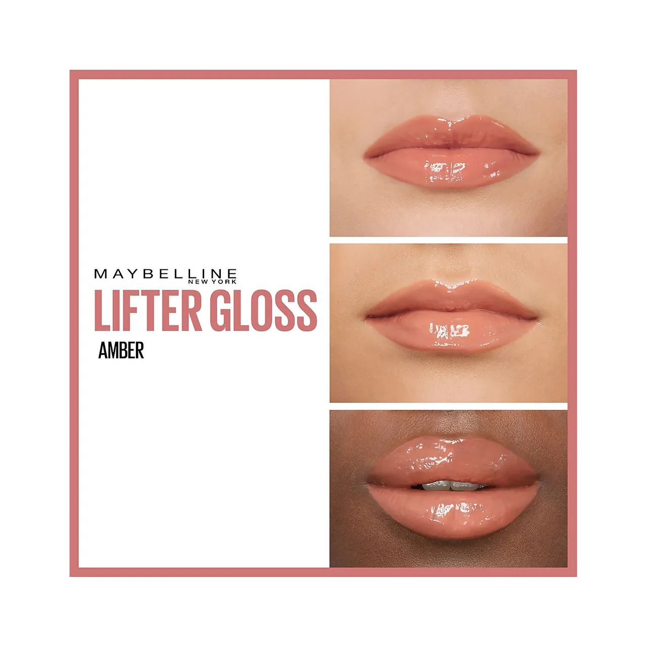 Maybelline Lifter Gloss Hydrating Lip Gloss with Hyaluronic Acid 5g (Various Shades) - 007 Amber