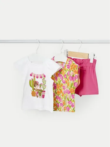 Mayoral 2er-Set T-Shirts und Shorts 01229 Rosa Regular Fit