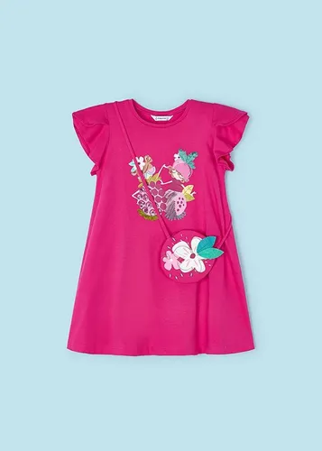 Mayoral A-Linien-Kleid Kleid mit Handtasche Mädchen Rosa (394854)