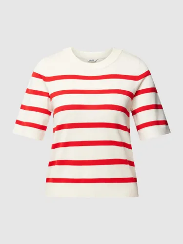 mbyM T-Shirt mit Streifenmuster Modell 'Carla' in Rot