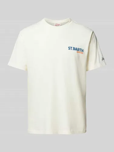 MC2 Saint Barth T-Shirt mit Statement-Print in Offwhite