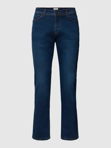 MCNEAL Jeans mit Label-Patch in Blau