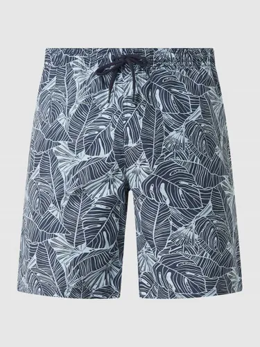 MCNEAL Shorts mit floralem Allover-Muster in Marine