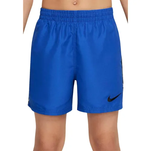 Meer Shorts Schwarz Blau Logo Stickerei Nike