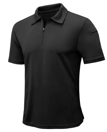 MeetHoo Polo Shirts Herren Kurzarm Zipper Outdoor Golf