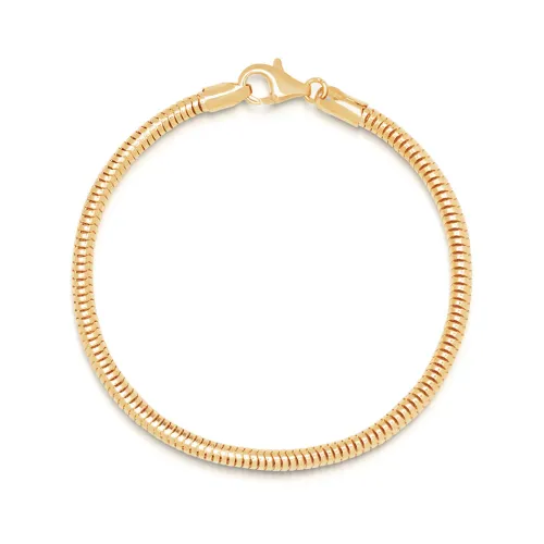 Men's Gold Round Chain Bracelet Nialaya