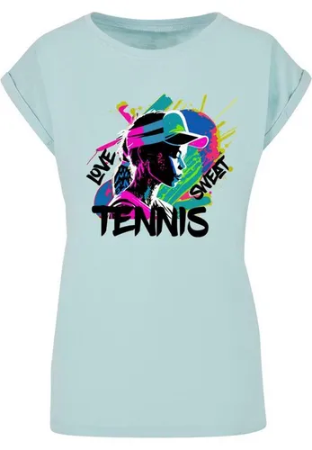 Merchcode T-Shirt Merchcode Damen Ladies Tennis Love, Sweat - T-Shirt (1-tlg)