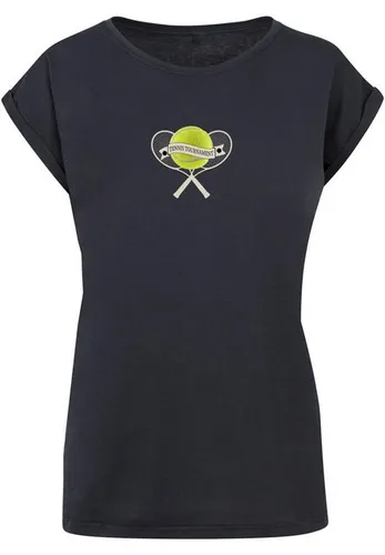 Merchcode T-Shirt Merchcode Damen Ladies Tennis Tournament Extended Shoulder Tee (1-tlg)