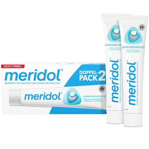 meridol - 2x 75ml Zahnfleischschutz Zahnpasta bei Zahnfleischbluten Mundspülung & -wasser 0.15 l