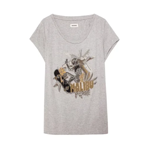 Meryl Skeleton T-Shirt - Stilvolles Damenoberteil Zadig & Voltaire