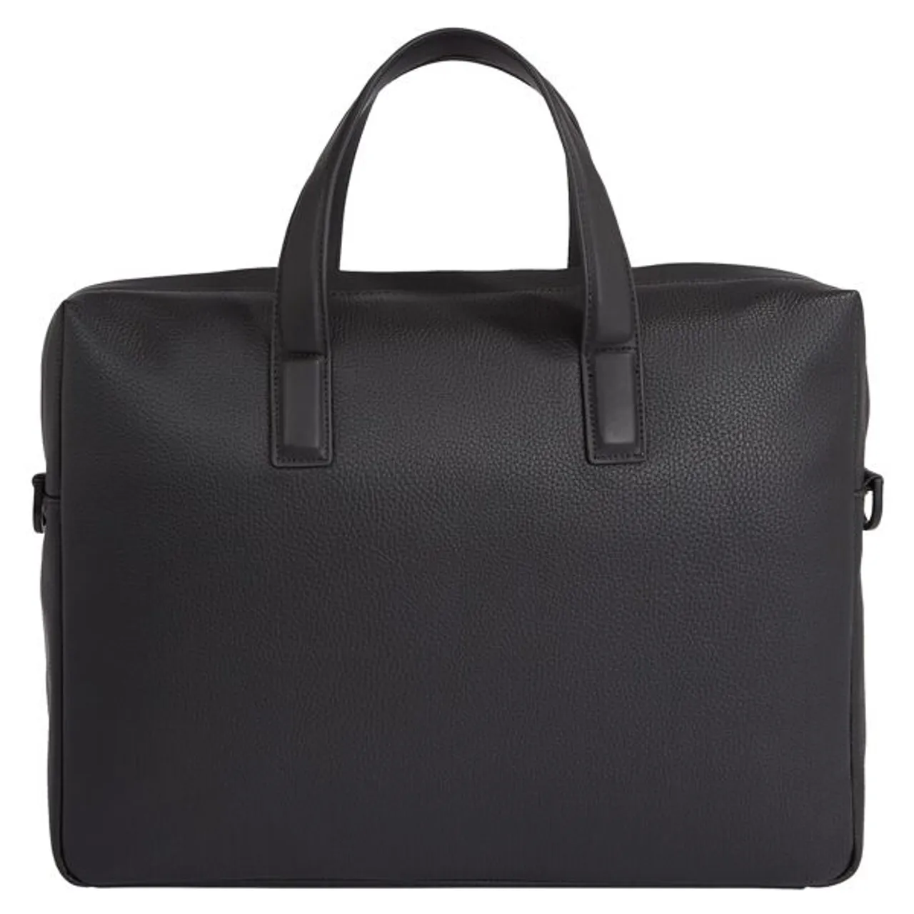 Messenger Bag CALVIN KLEIN "CK MUST LAPTOP BAG" Gr. B/H/T: 37,3 cm x 30,5 cm x 7,8 cm, schwarz (ck black pebble) Damen Taschen Businesstaschen