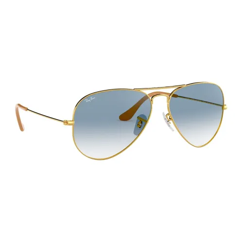 Metall Aviator Sonnenbrille mit Blauen Gläsern Ray-Ban