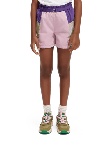 Metallic colour block shorts - Größe 8 - Multicolor - Mädchen - Shorts - Scotch & Soda