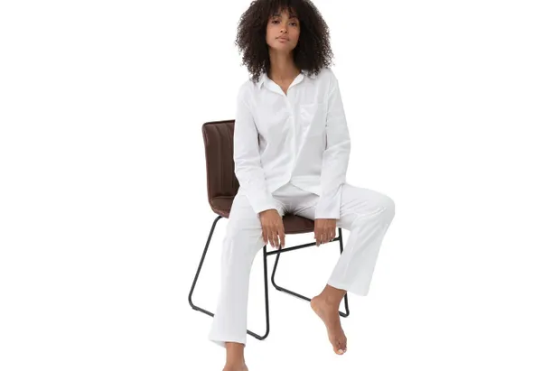 Mey Yogahose Damen Schlafanzughose lang Komfortbund Sleepsation aus Bio-Baumwolle