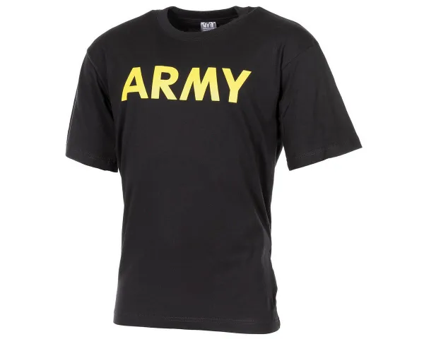 MFH T-Shirt MFH T-Shirt, bedruckt, "Army", schwarz
