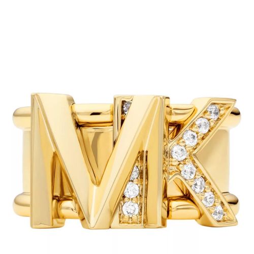 Michael Kors Ring - 14K Gold-Plated Statement Logo Band Ring - Gr. 52 - in Gold - für Damen