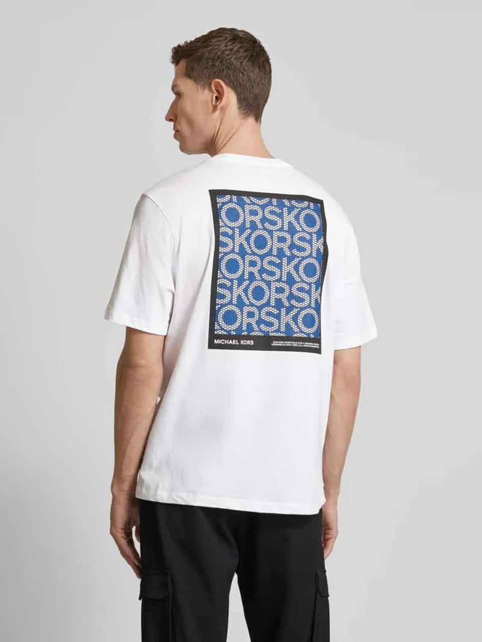 Michael Kors T-Shirt mit Label-Details in Weiss