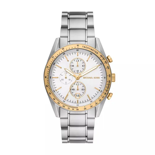 Michael Kors Uhren - Accelerator Chronograph Stainless Steel Watch - Gr. unisize - in Silber - für Damen