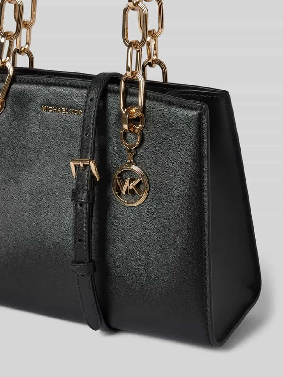 MICHAEL Michael Kors Handtasche mit Label-Applikationen Modell 'CYNTHIA' in Black, Größe One Size