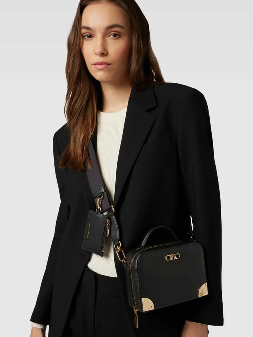 MICHAEL Michael Kors Handtasche mit Tragehenkel Modell 'ESTELLE' in Black, Größe One Size