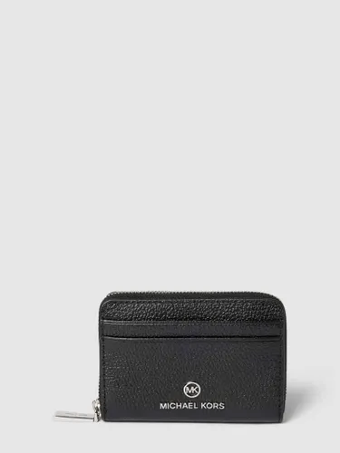MICHAEL Michael Kors Portemonnaie aus Leder mit Einsteckfächern Modell 'JET SET CHARM' in Black, Größe One Size