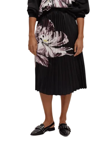 Mid length plissée skirt in Recycled Polyester - Größe XS - Multicolor - Frau - Rock - Scotch & Soda