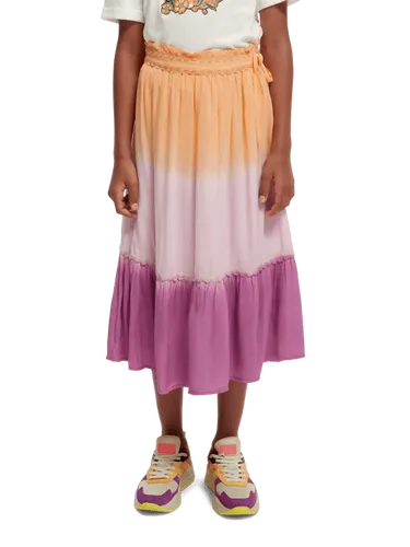 Midi tie-dye skirt - Größe 8 - Multicolor - Mädchen - Rock - Scotch & Soda