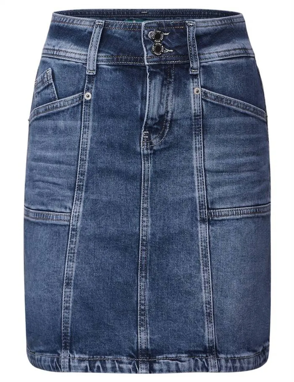 Midiröcke Denim-Skirt,hw,indigo