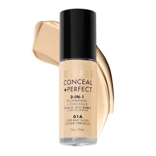 Milani - Conceal + Perfect 2in1 Foundation 30 ml 01A - CREAMY NUDE